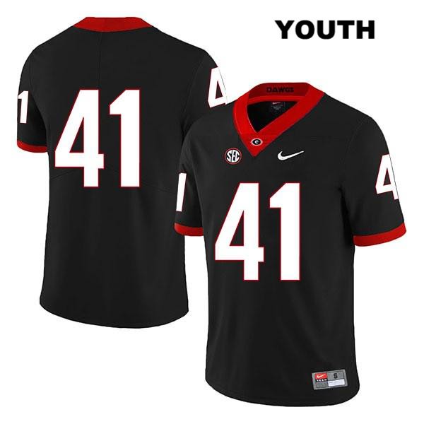 Georgia Bulldogs Youth Channing Tindall #41 NCAA No Name Legend Authentic Black Nike Stitched College Football Jersey DEK5556TC